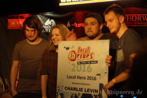 Die Gewinner des Local Heroes Finales 2016 in Bremen: Charlie Levin