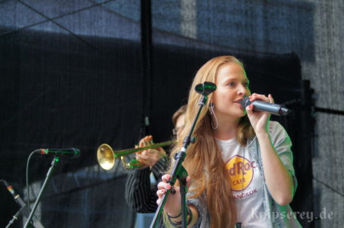 Anna Partué im September 2013 auf dem Ernst-Abbe-Platz in Jena