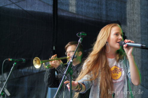 Anna Partué im September 2013 auf dem Ernst-Abbe-Platz in Jena