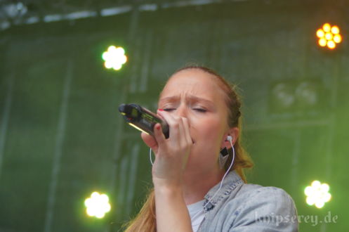 Anna Partué im September 2013 auf dem Ernst-Abbe-Platz in Jena