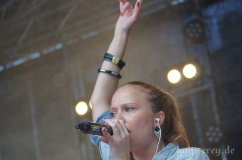 Anna Partué im September 2013 auf dem Ernst-Abbe-Platz in Jena