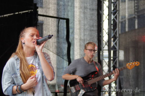 Anna Partué im September 2013 auf dem Ernst-Abbe-Platz in Jena