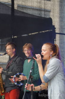 Anna Partué im September 2013 auf dem Ernst-Abbe-Platz in Jena