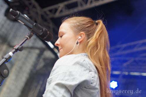 Anna Partué im September 2013 auf dem Ernst-Abbe-Platz in Jena