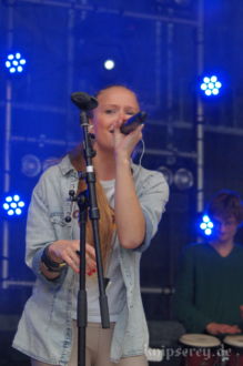 Anna Partué im September 2013 auf dem Ernst-Abbe-Platz in Jena
