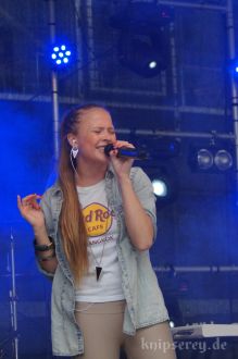 Anna Partué im September 2013 auf dem Ernst-Abbe-Platz in Jena
