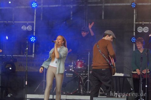 Anna Partué im September 2013 auf dem Ernst-Abbe-Platz in Jena
