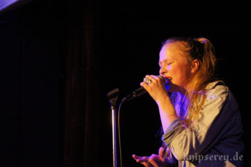 Anna Partué im Februar 2015 im Café Wagner in Jena