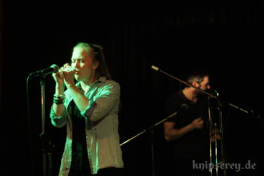 Anna Partué im Februar 2015 im Café Wagner in Jena