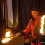 Feuershow mit Gaukler Kasper