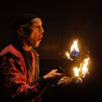 Feuershow mit Gaukler Kasper
