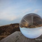 Blick durch die Kugel: Strand von Wenningstedt Strand von Wenningstedt