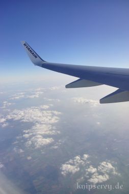 Auf dem Flug von Bremen nach Dublin