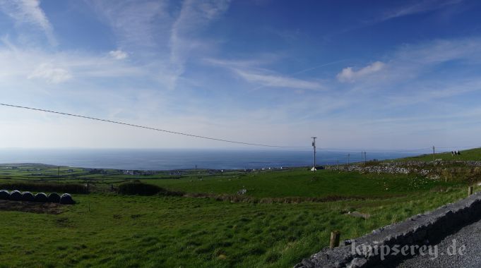 Ausblick vom Ferienhaus, Fanore, County Clare